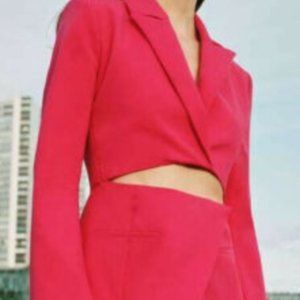 ZARA WOMAN'S CUT OUT BLAZER MINI DRESS